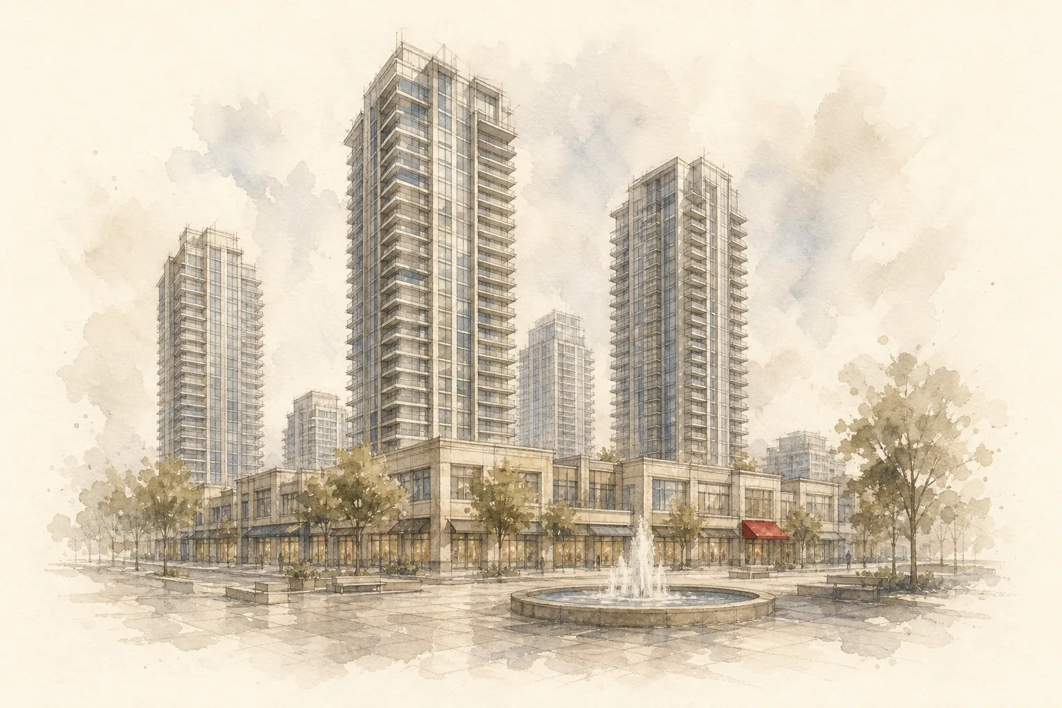 Willowdale - watercolor illustration